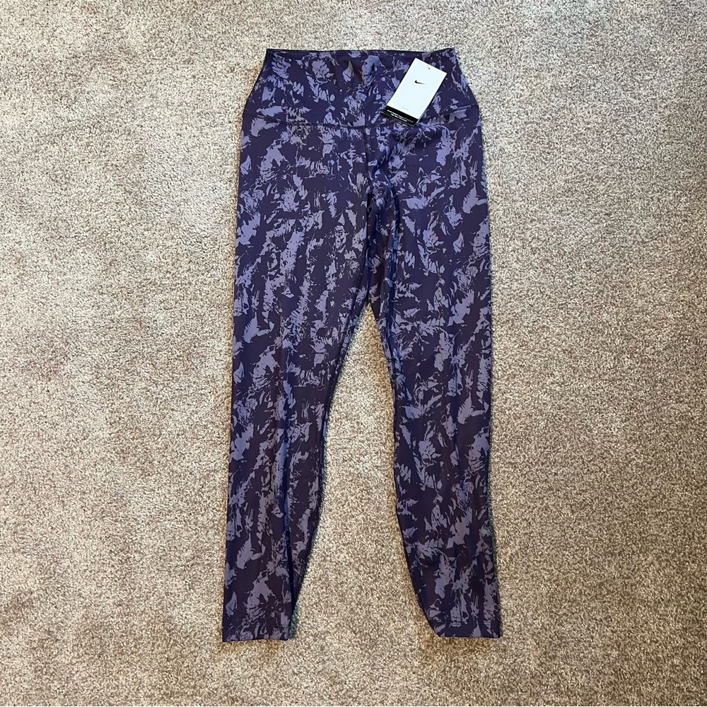 Womens Nike One Leggings 7/8 Length Purple FZ3229-509